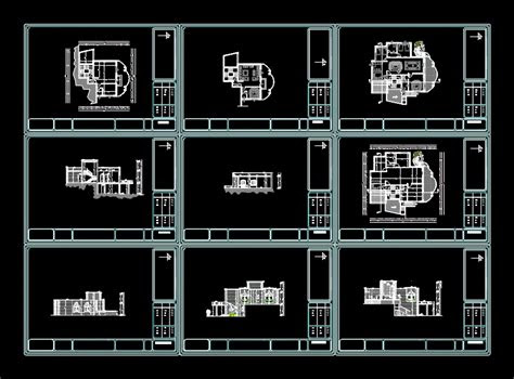 Efficent one bedroom floor plans are spacious and has unique facade design. Old Fashion House 2D DWG Plan for AutoCAD â¢ Designs CAD