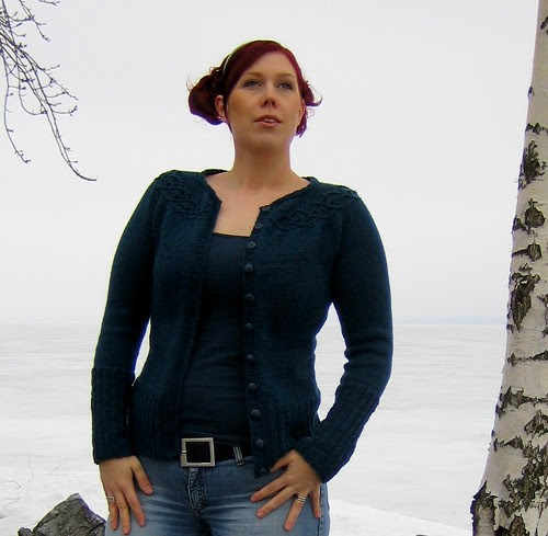 Tangled Yoke Cardigan - open