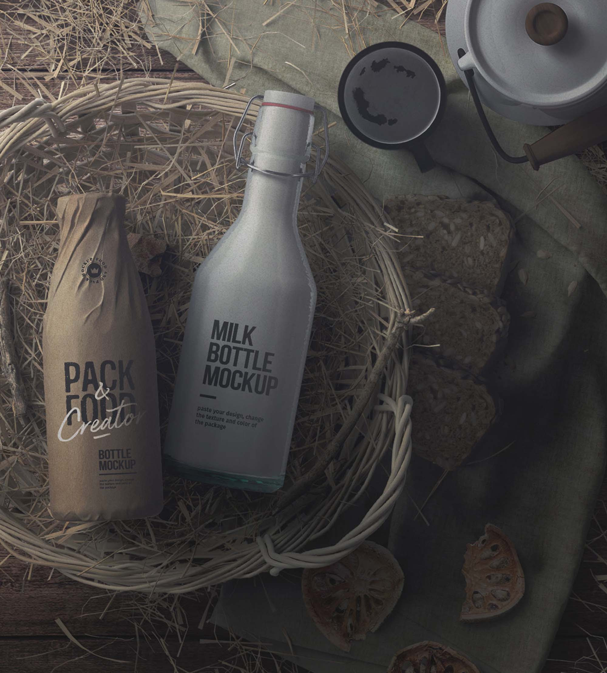 Download Free Rustic Scene Creator Mockup (PSD)