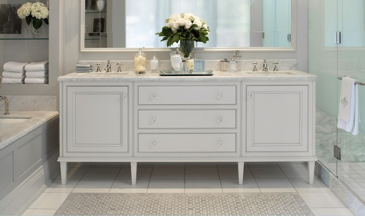 Double Sink Console - Transitional - bathroom - Downsview Kitchens