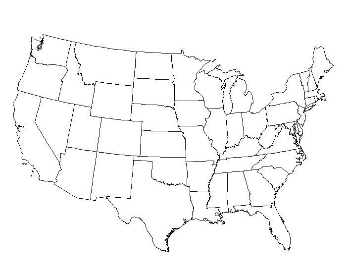 Ardopagres Blank 50 States And Capitals Map