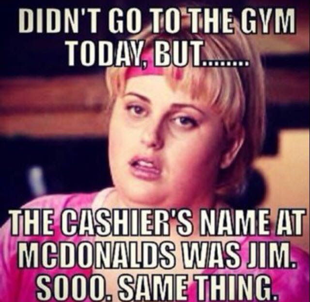 Missed The Gym Today Trying To Laugh About It Funny