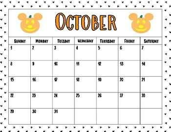  disney editable academic calendar 2023 2024 by castle to classroom