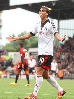 Bryan celebró el gol que anotó el sábado. Foto Fulham.