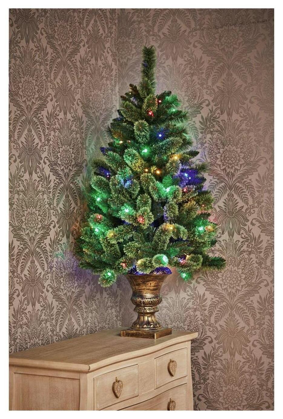  SALE  on 4ft Pre Lit Needle Pine Christmas  Tree Premier 