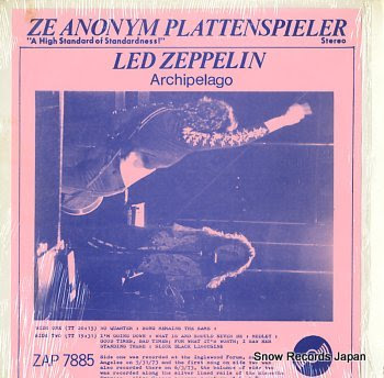 LED ZEPPELIN ze anonym plattenspieler