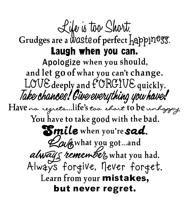 Life Is Too Short Quotes QuotesGram Life Is Too Short Quotes QuotesGram
