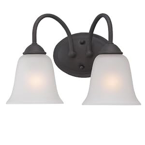 Amazon.com: Oil Rubbed Bronze 2-Light 14-Inch Bathroom Vanity ...