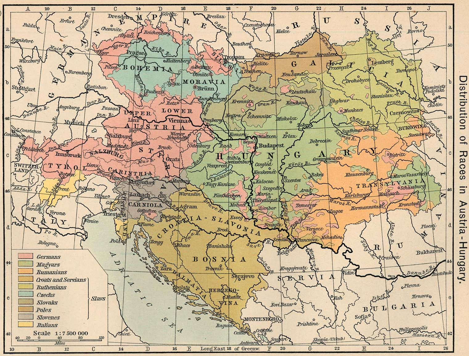 austria hungary map