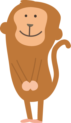 猿 さる のイラスト 無料イラストフリー素材