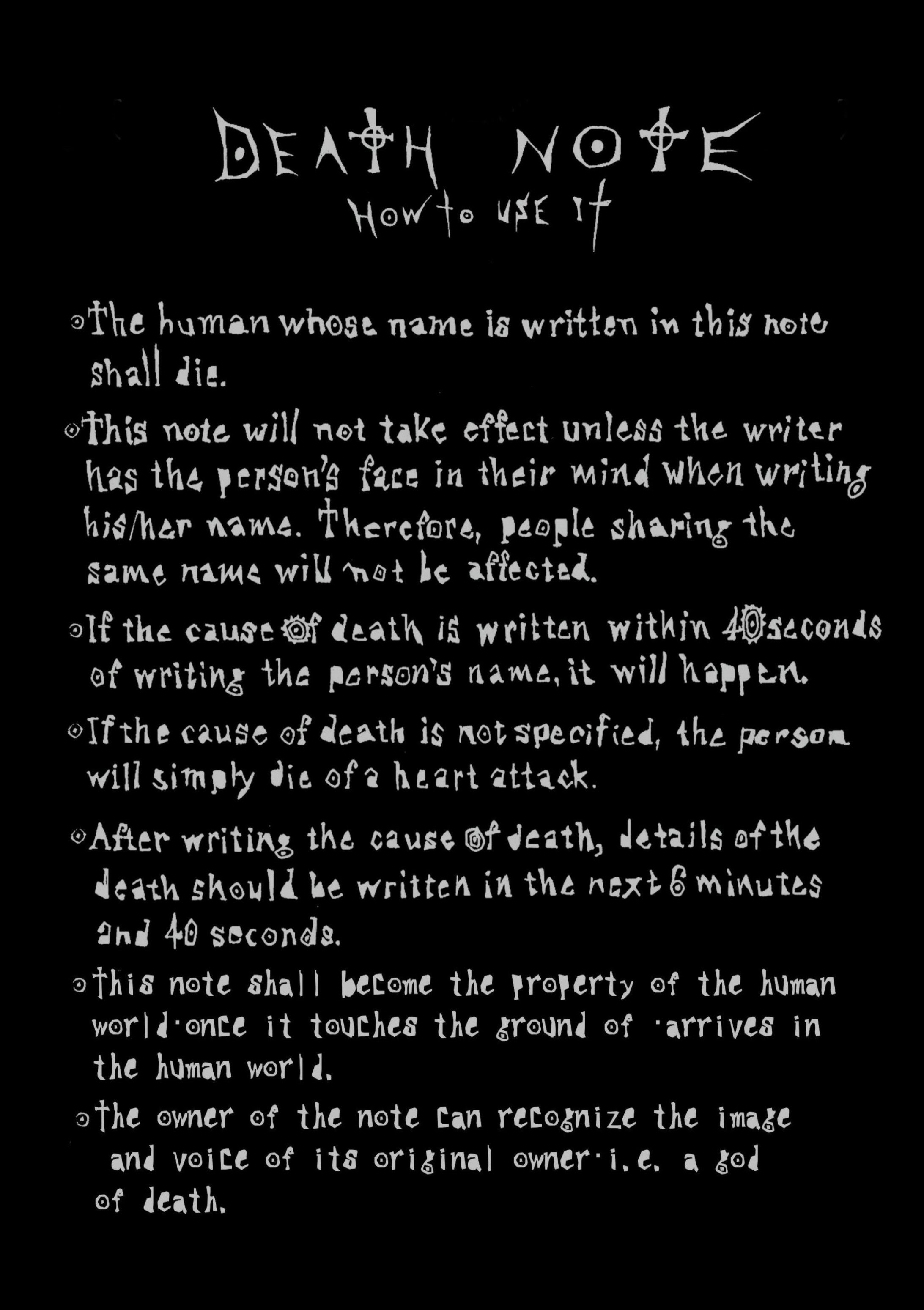 Death Note 作成データー