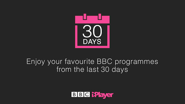 BBC iPlayer 30 Day Extension