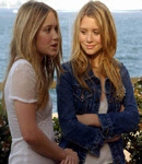 Olsen Twins at the beach.