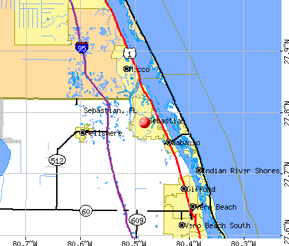 Sebastian Inlet Florida Map