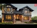Tudor Homes - My Two Cents: I'm All About Tudor Style Houses - Tudor house plans typically have tall gable roofs, heavy dark diagonal or vertical beams set into light colored plaster, and a patterned stone or brick chimney.