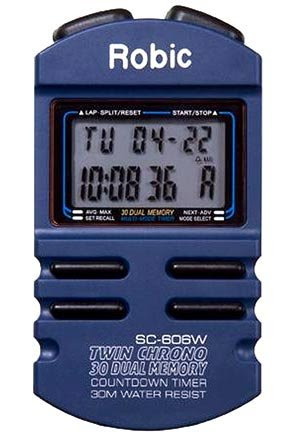 Robic SC-606 30 Lap Memory Dual Split Timer