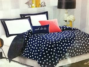 Amazon.com - KATE SPADE~LITTLE STAR~NAVY BLUE POLKA DOT
