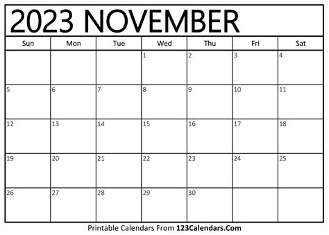  november 2023 calendar 123calendars get calendar 2023 update