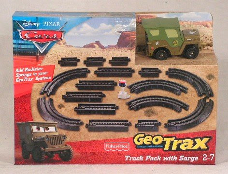 Fisher-Price Geotrax Cars Ground Track Pack with Sarge-image