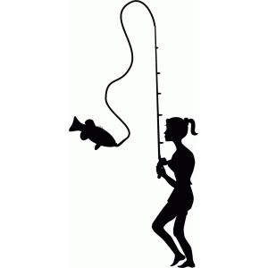 Download Girl Fishing Silhouette at GetDrawings | Free download