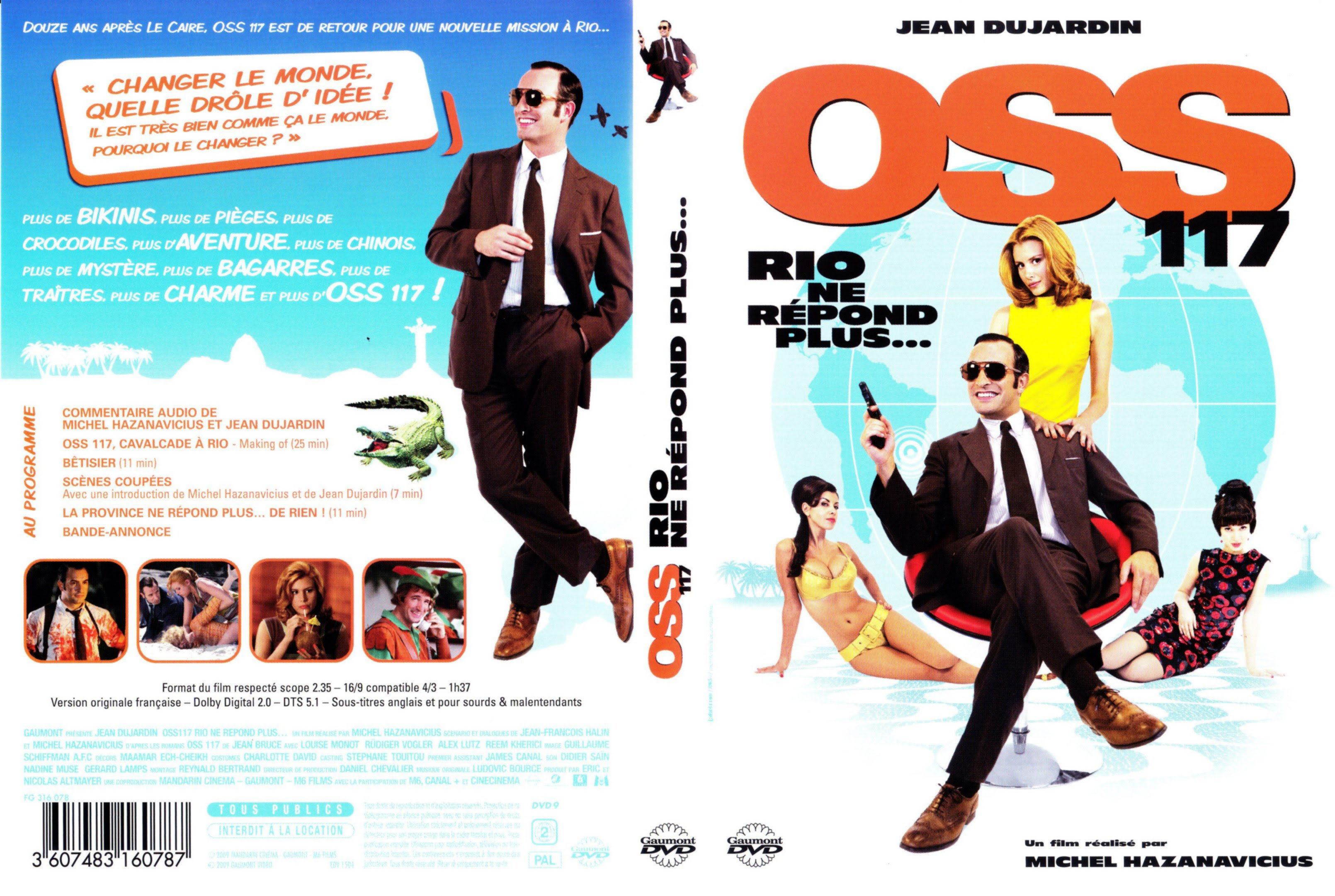 Jaquette DVD de OSS 117 - Rio ne répond plus - Cinéma Passion