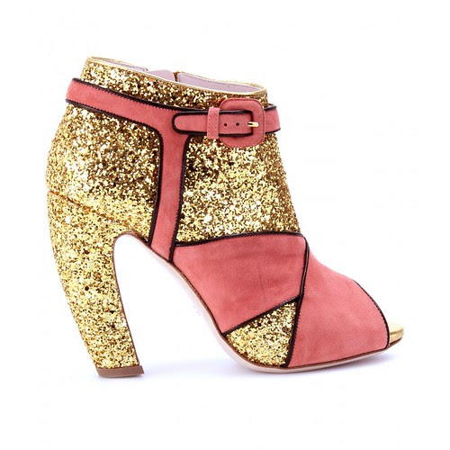 MIUMIUGLITTERANDSUEDEPEEPTOEANKLEBOOTS