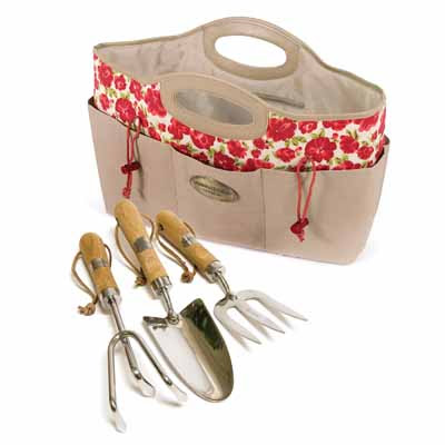 Laura Ashley Garden TLA3A096750 Laura Ashley Garden Tool Bag and Tools