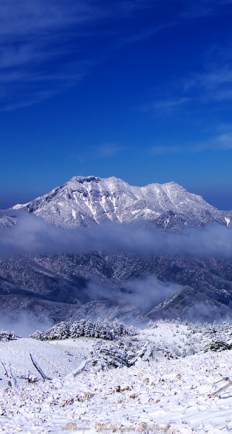 Iphone5 壁紙館 山岳写真 石鎚山蒼空 Iphone Wallpaper Alpine