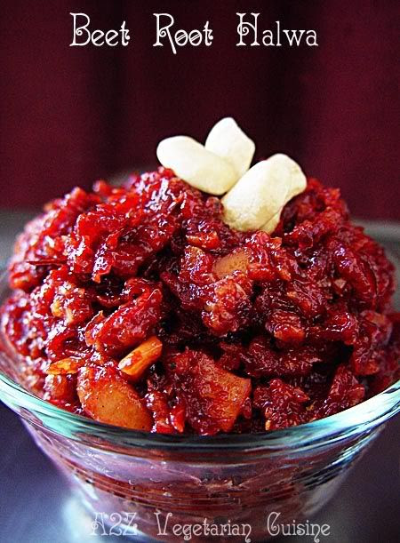Beetroot & oats halwa