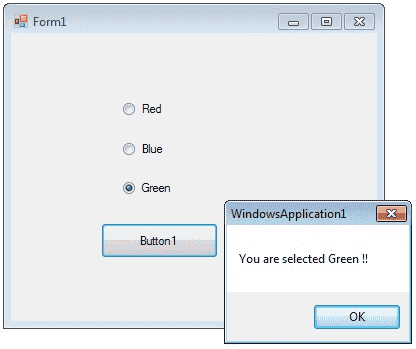 C# RadioButton Control