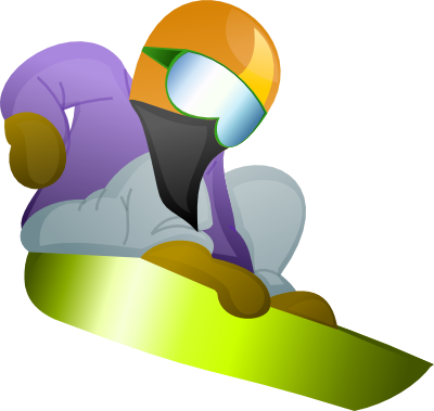 スノーボードのイラスト 無料イラスト作成ソフトinkscape インクスケープ の作品集