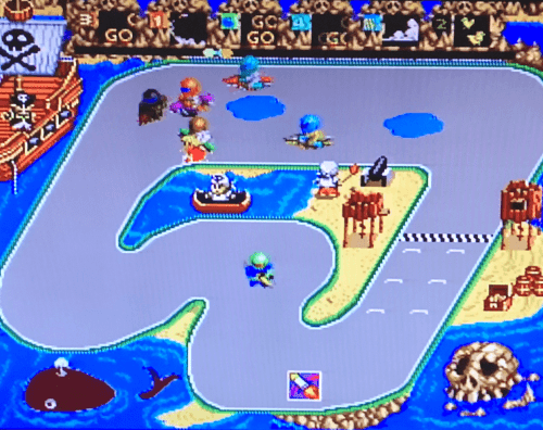 固定画面トップビューレースゲームのバトルクロス Sfc をプレイ 徒然ちょっとメモ