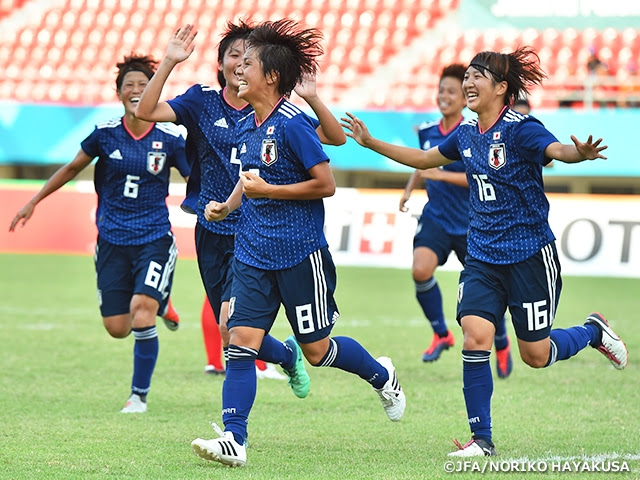 なでしこジャパン 岩渕選手と長谷川選手のゴールで勝利し 準決勝に駒を進める 第18回アジア競技大会 18 ジャカルタ パレンバン Jfa 公益財団法人日本サッカー協会