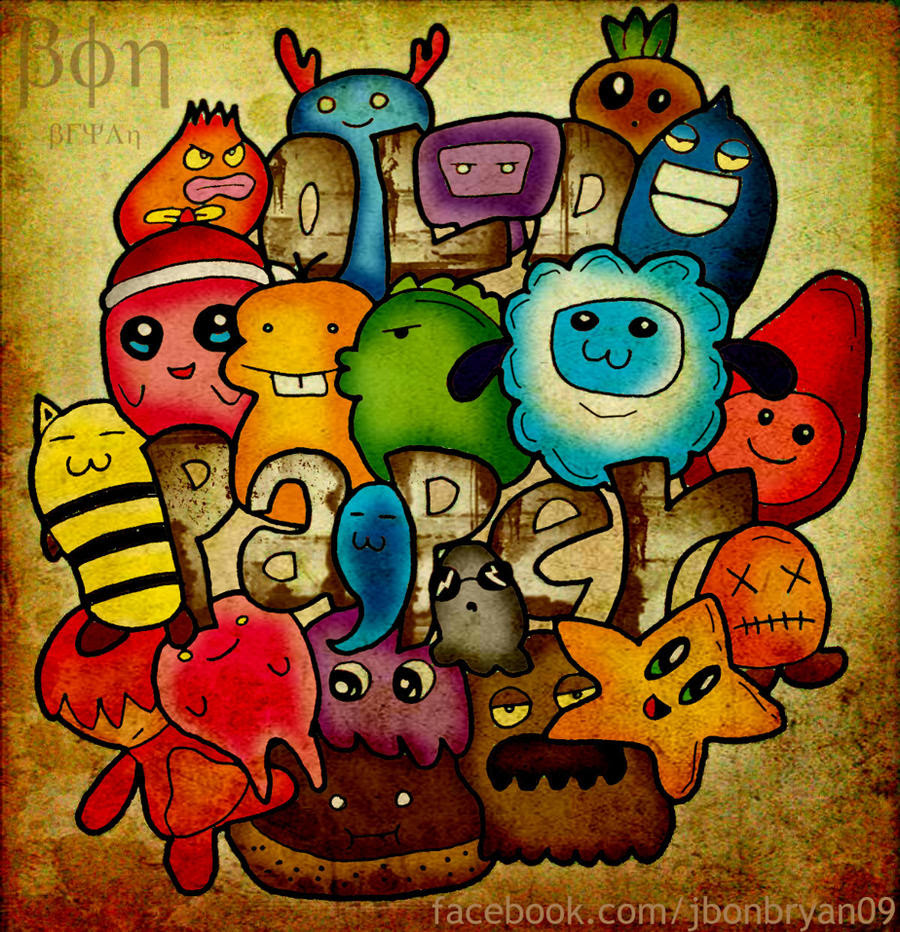 Doodle Art Colored Wallpaper Scottishpolice