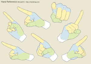 手のイラスト資料集 Hand Reference Hato King