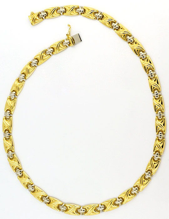 Original-Foto 3, FANTASIE-KOLLIER X- ORION-ELEMENTE GELBGOLD WEISSGOLD