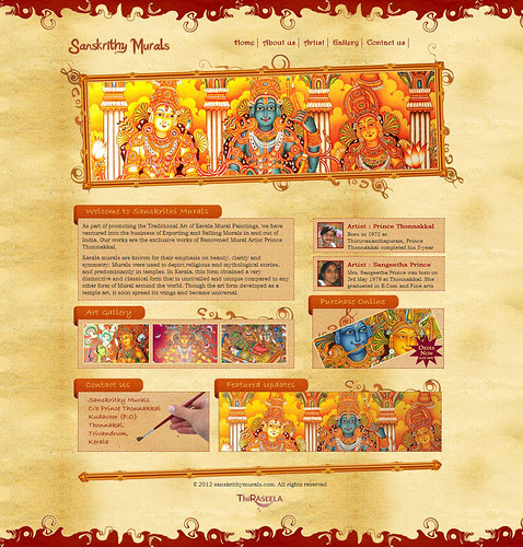 Website Design for Sanskrithy Murals
