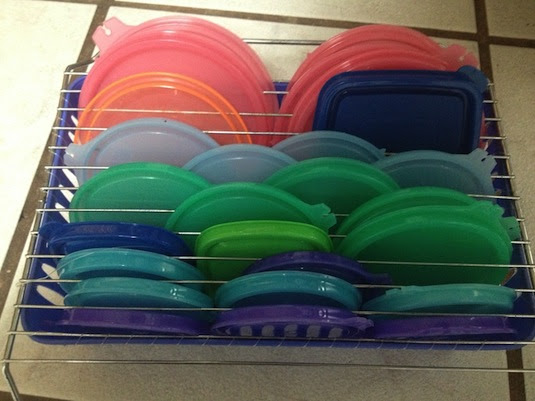 DIY Lid Storage Rack