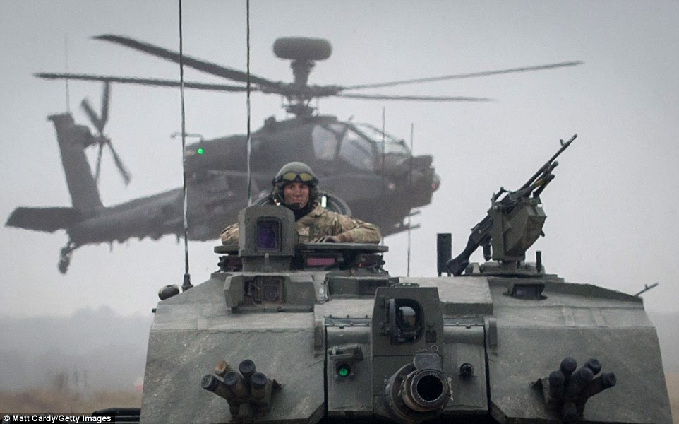 The huge exercise, which could be even bigger next year, is designed to test the Lead Armoured Task Force's ability to strike swiftly