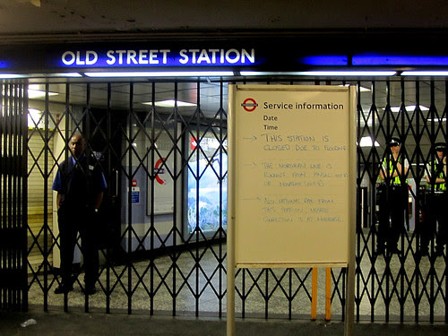 Old Street Tube Flooding