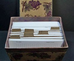 Recipe box full w