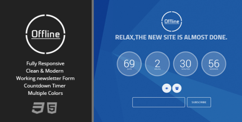Offline - Animated Under Construction Page