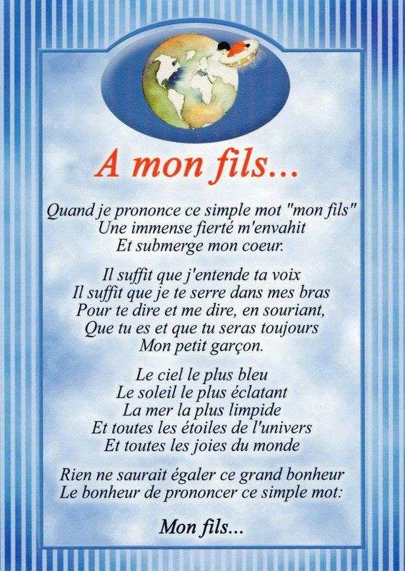 Poeme 2 Ans De Mon Fils
