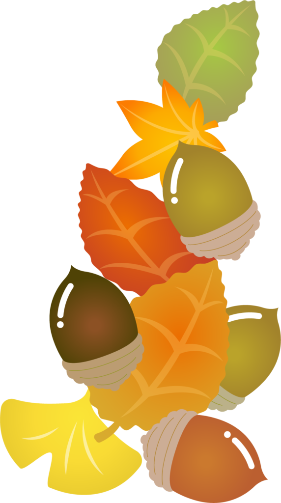 商用フリー 無料イラスト 秋 落ち葉とどんぐり Autumn062 商用ok フリー素材集 ナイスなイラスト