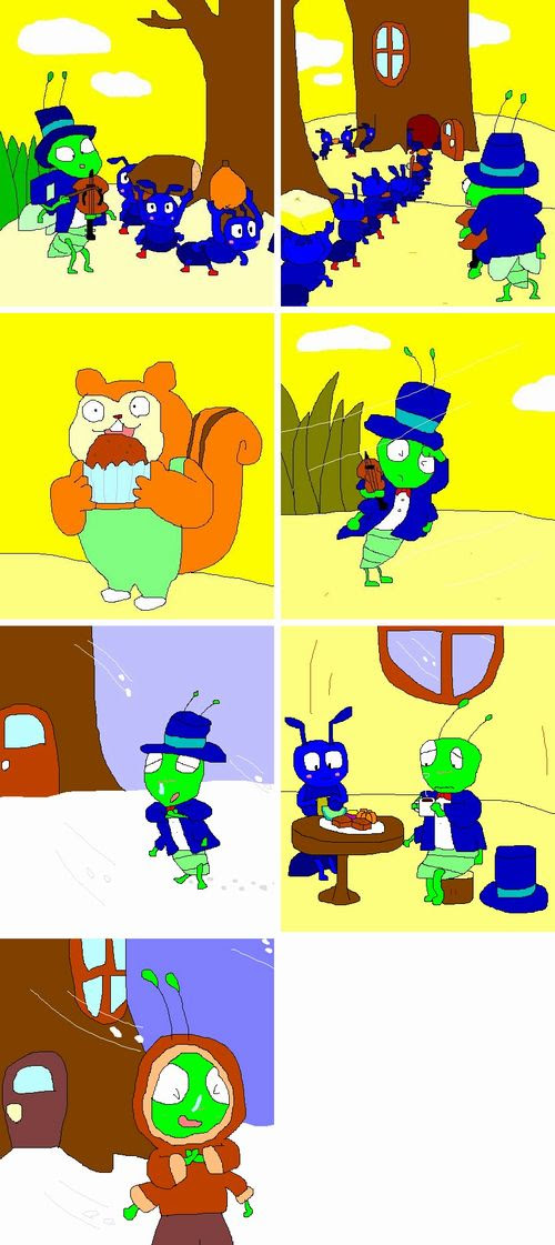 まーくんのイラスト集 アリとキリギリス