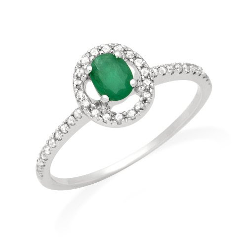  Miore - JM025RWP - Bague Femme - Or blanc 375/1000 (9 carats) 1.27 gr - Diamants 0.21 cts - T 56