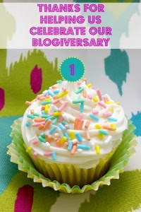 blogiversary cupcake