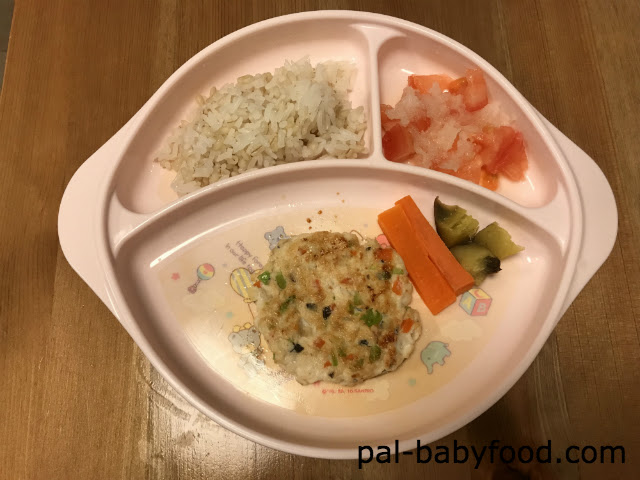 卵なし パン粉なし離乳食 鶏肉とお野菜のふわふわ豆腐ハンバーグ 冷凍 手づかみok