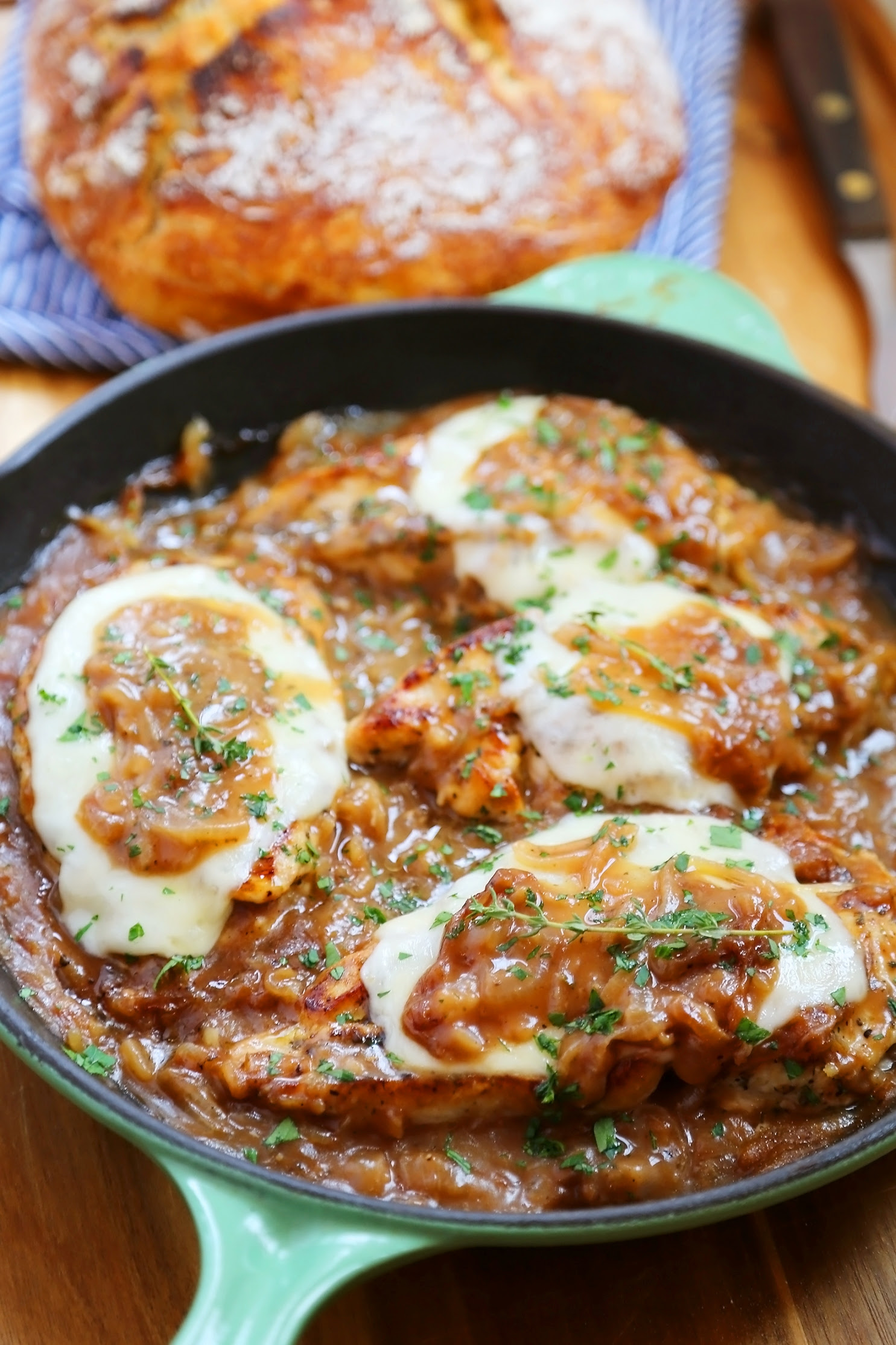 Skillet French Onion Chicken