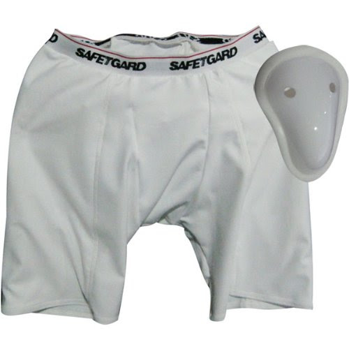 GF Sports & Athletic Sliding Short with Hard Cup for Youth Boys - White